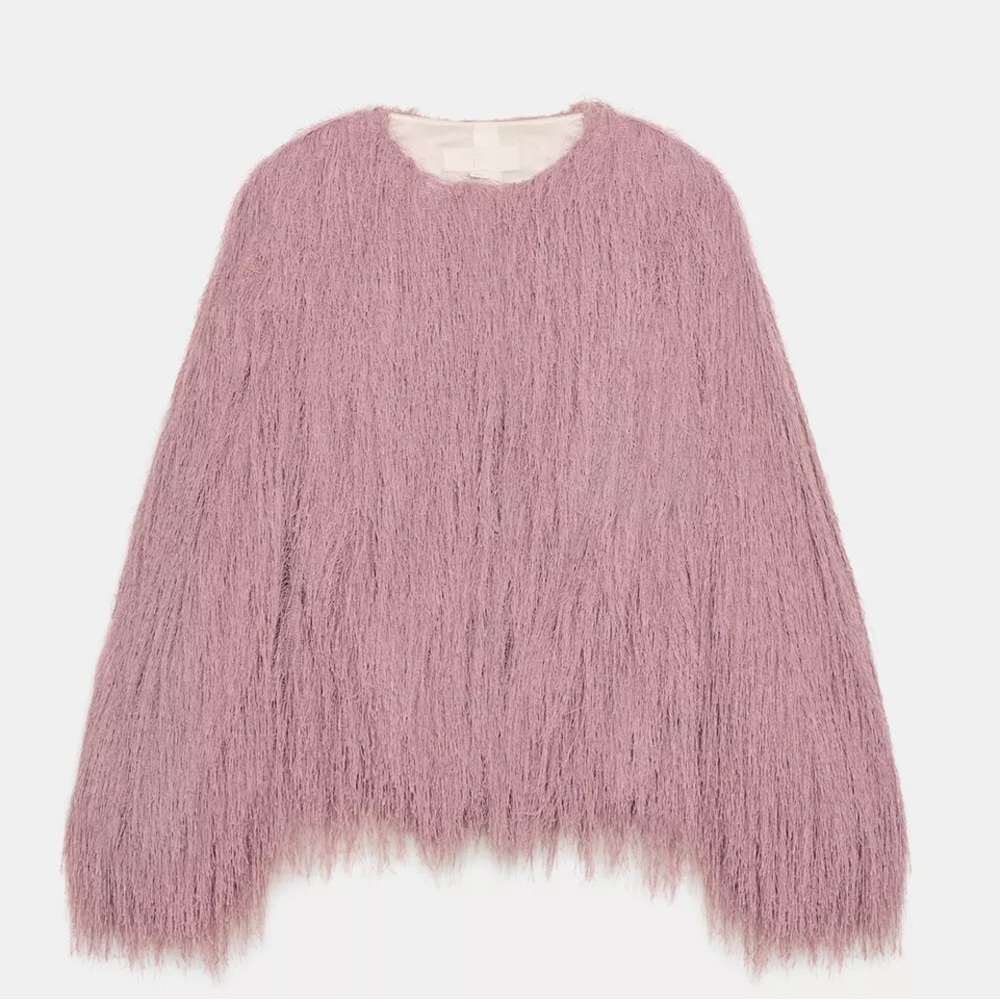 Zara Fringed Bomber Jacket